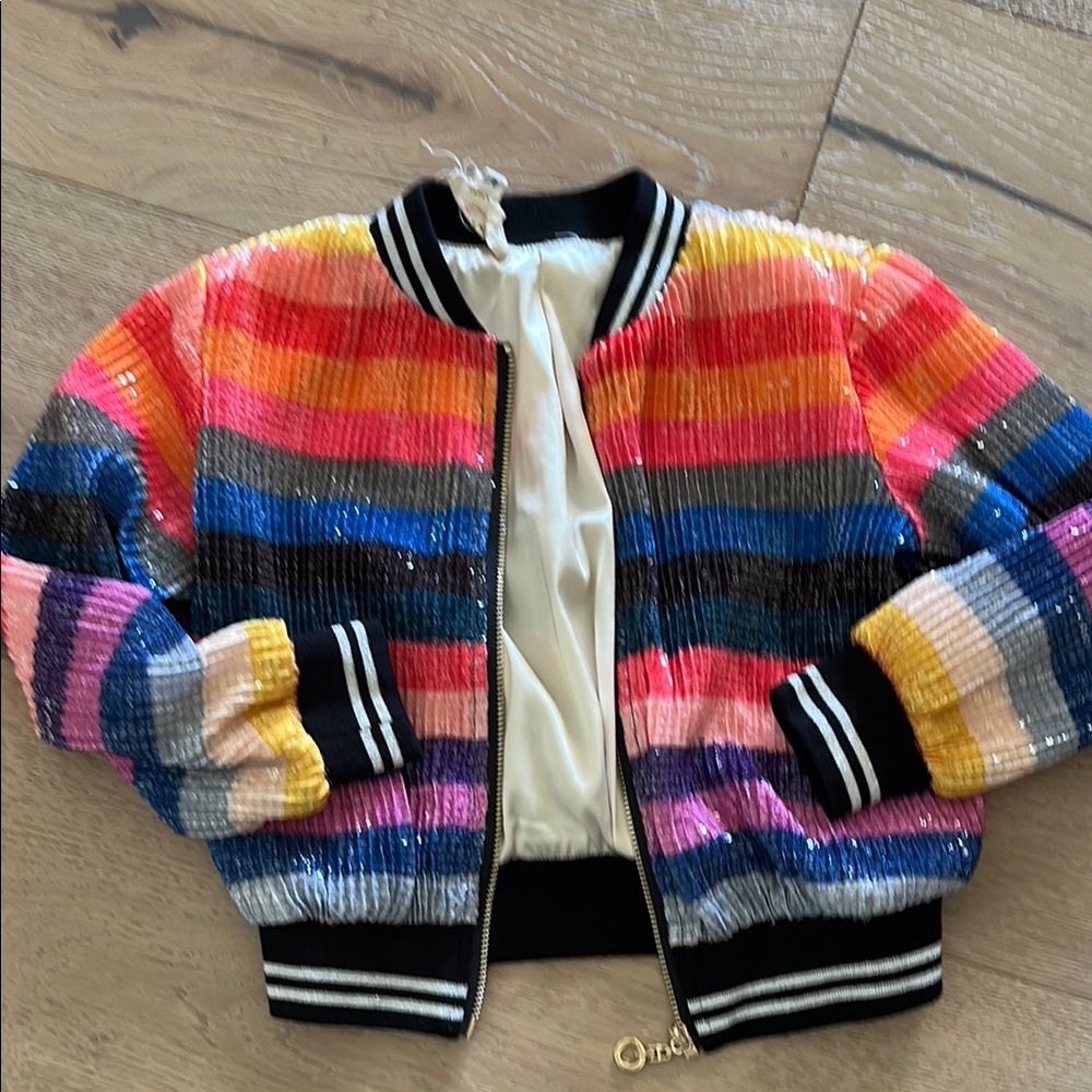 Hannah Banana Multicolor Sequin Jacket